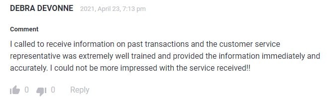DC bank customer review 2