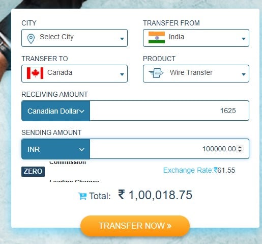 BookMyForex Conversion rate